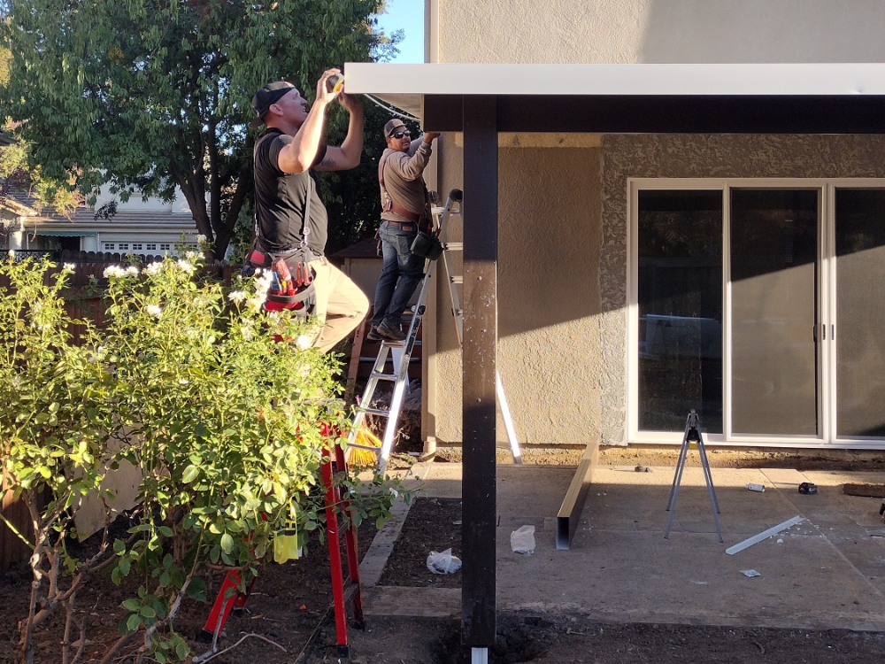 Pergola install by Goodwin-Cole