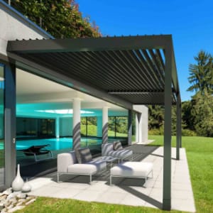 pergola with retractable awning