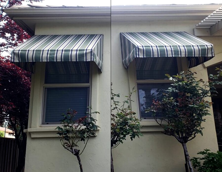 Fabric Residential Awning Custom Fabric Awnings For Home Goodwin Cole Co 4976