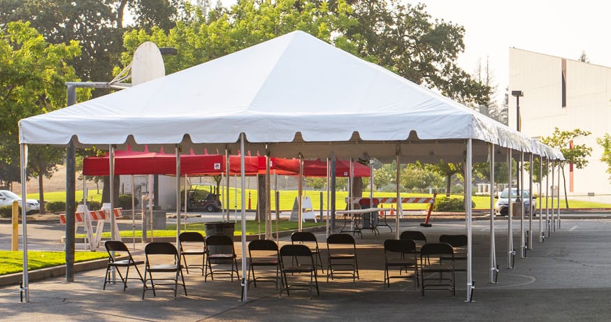 Custom Tent for COVID by Goodwin-Cole